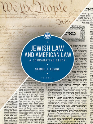 cover image of Jewish Law and American Law, Volume 1